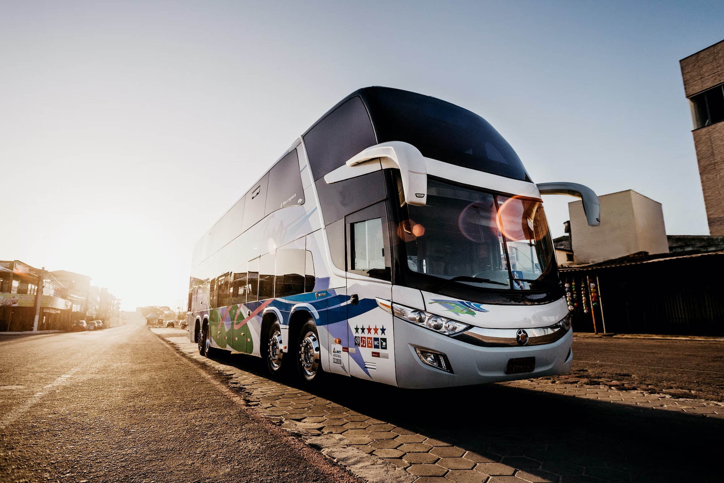 Luxurious charter bus in St. Louis