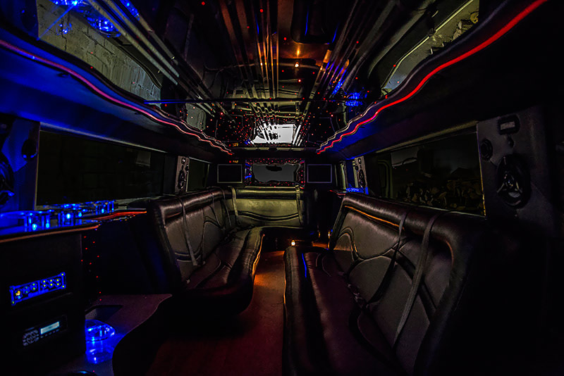 St. Louis limo bus interior